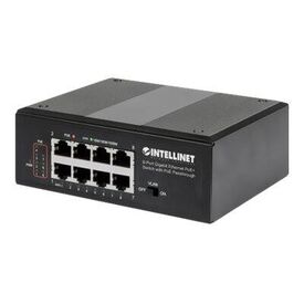 Intellinet PoE-Powered 8-Port Gigabit Ethernet PoE+ Indu | 561624