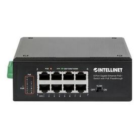 Intellinet PoE-Powered 8-Port Gigabit Ethernet PoE+ Indu | 561624