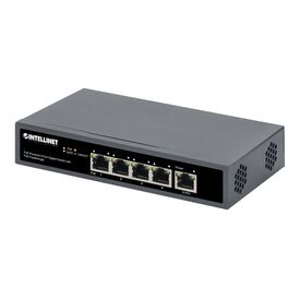 Intellinet - Switch - 4 x 10/100/1000 (PoE+) + 1 x 10/10 | 561808