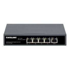 Intellinet - Switch - 4 x 10/100/1000 (PoE+) + 1 x 10/10 | 561808