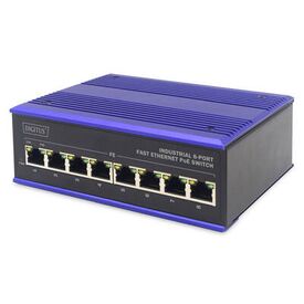 DIGITUS Industrial - Switch - 8 x 10/100 (PoE) - DIN  | DN-650108