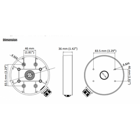 LevelOne CAS-7345 Deckenhalterung inklusives Schraubenkit ws / Network Camera | CAS-7359, image _ab__is.image_number.default