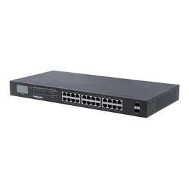 Intellinet 24-Port Gigabit Ethernet PoE+ Switch with 2 S | 561242