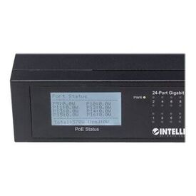 Intellinet 24-Port Gigabit Ethernet PoE+ Switch with 2 S | 561242