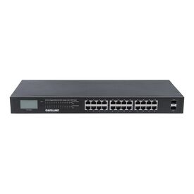 Intellinet 24-Port Gigabit Ethernet PoE+ Switch with 2 S | 561242