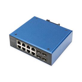 Digitus Industrial 8+4 -Port Gigabit Ethernet PoE Swi | DN-651153
