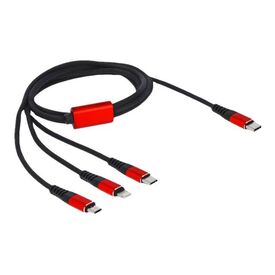 Delock 3 in 1 - Charge-only cable - USB-C male to Micro-U | 86711