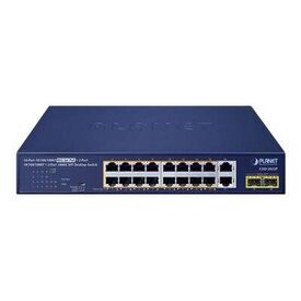 PLANET GSD-2022P - Switch - unmanaged - 16 x 10/100/1000 (PoE+) +