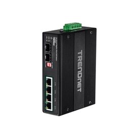TRENDnet TI-UPG62 - Switch - unmanaged - 4 x 10/100/1000 (PoE+) +