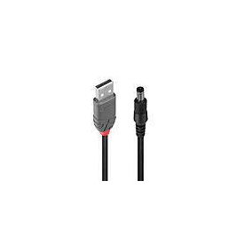 Lindy - USB / power cable - DC jack 5.5 x 2.1 mm (M) to U | 70268