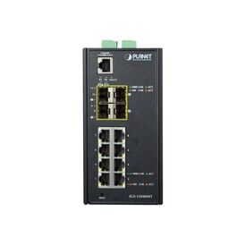 PLANET IGS-12040MT - Switch - Managed - 8 x 10/100/1000 + 4 x Gig