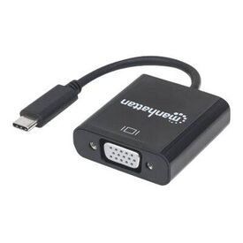 Manhattan USB-C to VGA Converter Cable, 1080p@60Hz, Blac | 151771