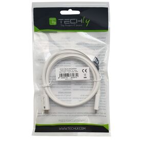 Techly USB4 Gen3 EPR USB-C™ M/M 40G 240W PD3.1 8K E-Mark Certified 1m Cable | ICOC-MU4-40G240W1, image , 2 image