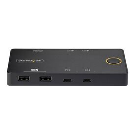 StarTech.com 2-Port USB-C KVM Switch, Single- | C2-H46-UC2-PD-KVM
