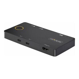 StarTech.com 2-Port USB-C KVM Switch, Single- | C2-H46-UC2-PD-KVM