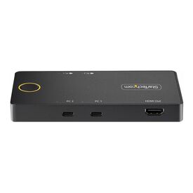 StarTech.com 2-Port USB-C KVM Switch, Single- | C2-H46-UC2-PD-KVM