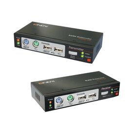 LINDY Cat.5 KVM Extender Combo 300 - KVM extender - PS/2, | 39378