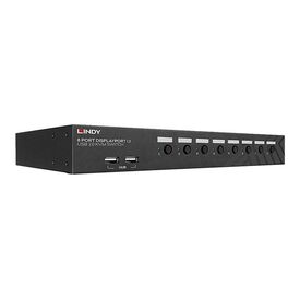 Lindy - KVM / audio switch - 8 x DisplayPort / audio / US | 39540