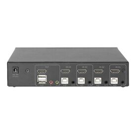 DIGITUS DS-12880 - KVM / audio / USB switch - 4 x KVM port(s) - 1