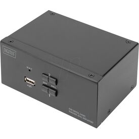DIGITUS DS-12862 - KVM / audio / USB switch - 2 x KVM port(s) - 1