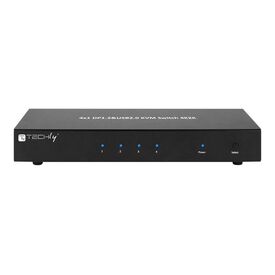 Techly 4 Port DisplayPort 1.2 KVM Switch with Hub | IDATA-DP-KVM4