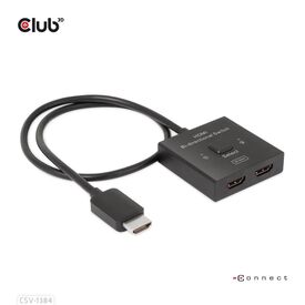 CLUB3D HDMI 2-in-1 Bi-directional Switch for 8K60Hz or | CSV-1384