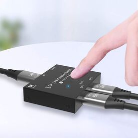 Techly Bi-Directional Switch 8K DP1.4 DisplayPort Splitter Converter for Multiple Sources and Displays | IDATA-DP-2DP-8KT, image , 3 image