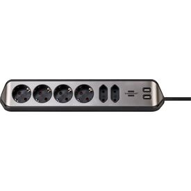 Brennenstuhl 1153590610 / 2 m / 6 AC outlet(s) / Indoor / 3.1 V /