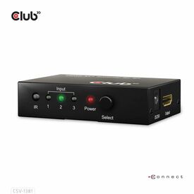 CLUB3D 3 to 1 HDMI™ 8K60Hz/4K120Hz Switch / HDMI / HDM | CSV-1381