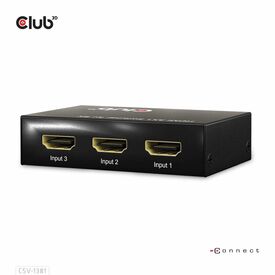 CLUB3D 3 to 1 HDMI™ 8K60Hz/4K120Hz Switch / HDMI / HDM | CSV-1381