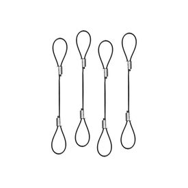 LINDY - Cable retention tether - 25 cm (pack of 4) | 40774