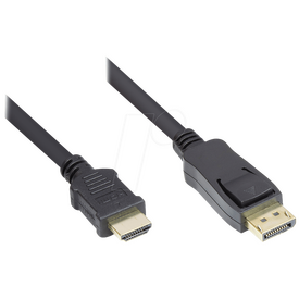 Alcasa DP-HDMI / 2 m / DisplayPort / HDMI Type A (Standard)