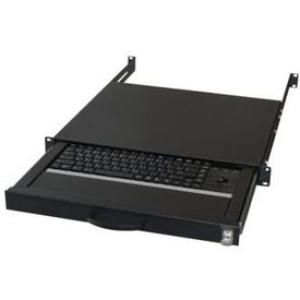 Aixcase AIX-19K1UKDETB-B - Keyboard - rack-mountable - PS/2, USB