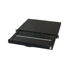 Aixcase AIX-19K1UKDETB-B - Keyboard - rack-mountable - PS/2, USB