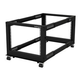 StarTech.com 8U 19" Open Frame Server Rack, 4 Post  | 4POSTRACK8U
