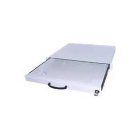 Aixcase - Rack keyboard shelf - beige - 1U - 19" | AIX-19K1U-W