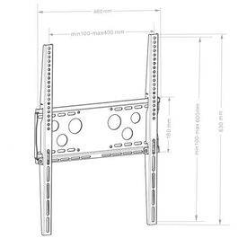 HAGOR WH 50 F-HD - Bracket - for flat panel - lockable - b | 1790