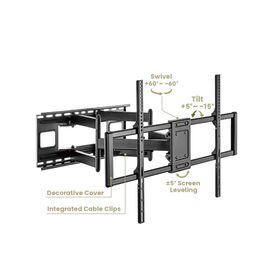Equip 60-120" Heavy-Duty Full Motion TV Mount Bracket 650343