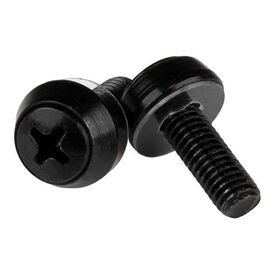 StarTech.com M6 x 12mm Screws 50 Pack, Black M6 CABSCREWSM6B