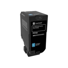 Lexmark High Yield cyan original toner cartridge LCCP, 74C2HCE