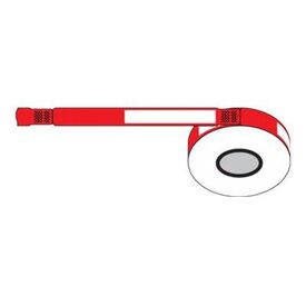 Zebra ZBand UltraSoft Adhesive white, red 25 x 279 10015355RK