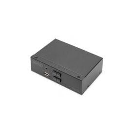 DIGITUS KVM Switch, 2x1 DP, DP Out,USB - Displayport I | DS-12851