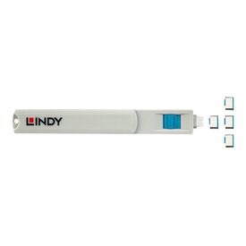 Lindy - USB-C port blocker - blue | 40465