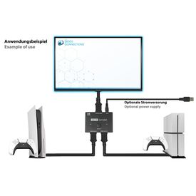Good Connections HDMI Switcher - HDMI - Black - Metal  | GC-M0261