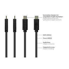 Good Connections GC 2831-CV010S - USB 3.1 Kabel C-Stecker> C-Buch