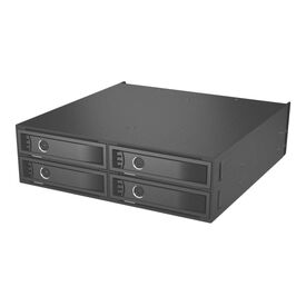 ICY BOX IB-2242U2K - Storage bay adapter - 2.5" - 5.25" to 4 x 2.