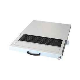 Aixcase AIX-19K1UKDETP-W - Keyboard - rack-mountable - PS/2, USB
