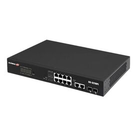 Edimax GS-5210PL - Switch - smart - 10 x 10/100/1000 + 2 x Gigabi