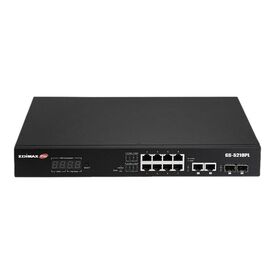 Edimax GS-5210PL - Switch - smart - 10 x 10/100/1000 + 2 x Gigabi