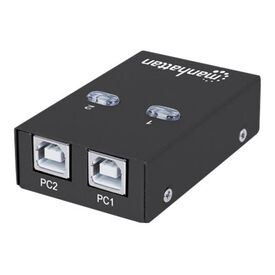 Manhattan USB-A Automatic Sharing Switch, 2x USB-B Ports | 162005